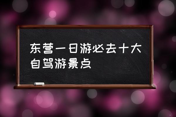 东营石大旅游景点 东营一日游必去十大自驾游景点