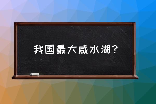 我国最大的咸水湖是什么 我国最大咸水湖？