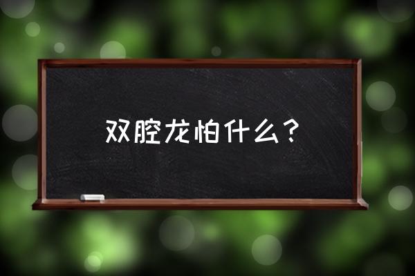 易碎双腔龙最怕什么 双腔龙怕什么？