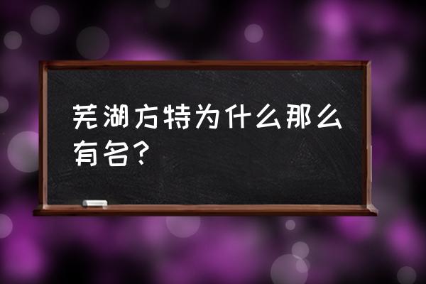 安徽芜湖方特游乐园 芜湖方特为什么那么有名？