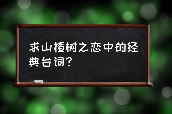 《山楂树之恋》台词 求山楂树之恋中的经典台词？