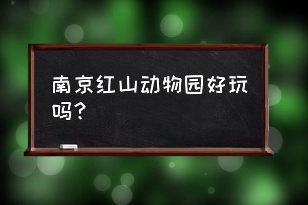 红山森林动物园好玩吗 南京红山动物园好玩吗？