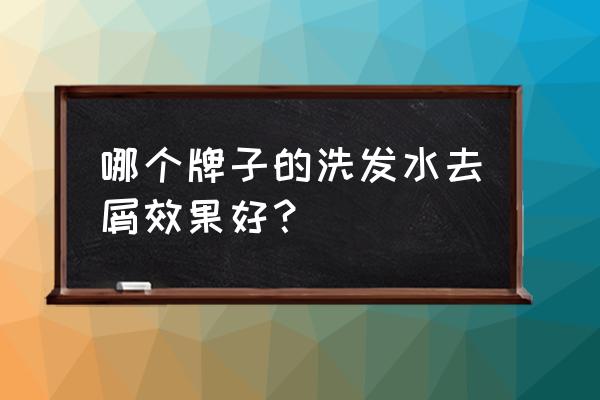 什么牌子的洗发水好用 哪个牌子的洗发水去屑效果好？