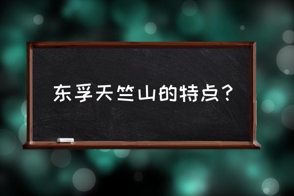 厦门天竺山景区简介 东孚天竺山的特点？