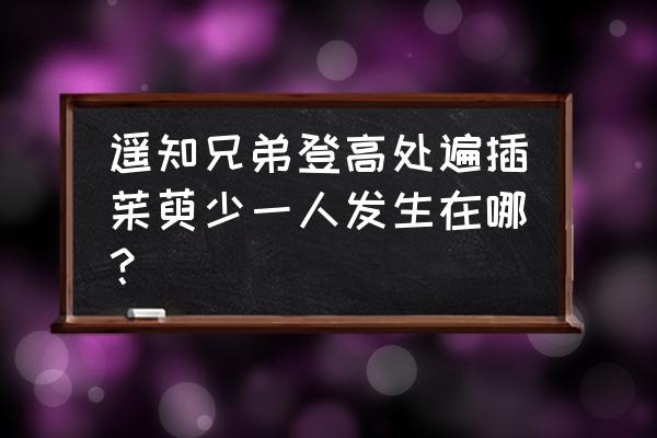 遥知兄弟登高处在哪写的 遥知兄弟登高处遍插茱萸少一人发生在哪？