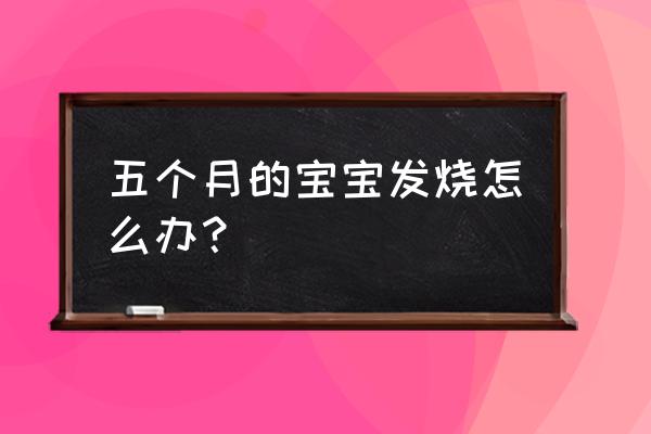 5个月婴儿发烧怎么办 五个月的宝宝发烧怎么办？