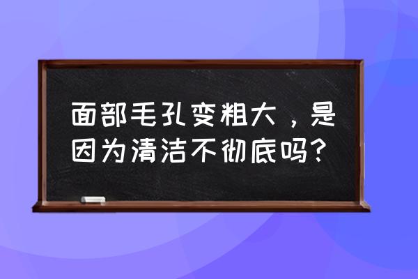 脸上毛孔越挤会越大吗 面部毛孔变粗大，是因为清洁不彻底吗？