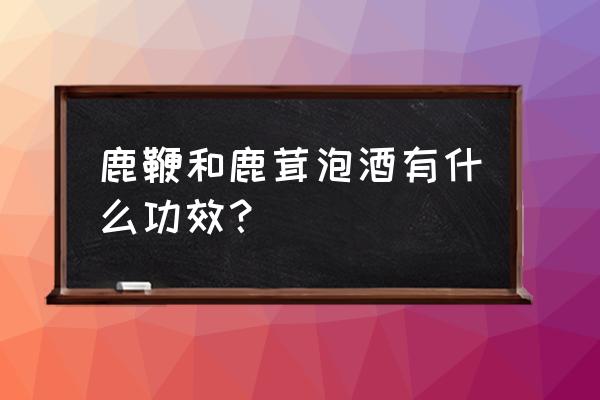 鹿茸参鞭酒功效与作用 鹿鞭和鹿茸泡酒有什么功效？