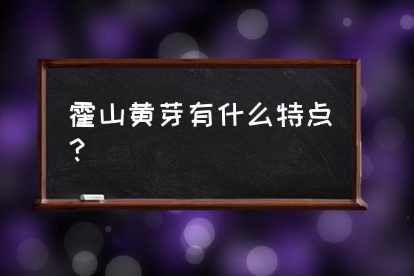 霍山黄芽介绍 霍山黄芽有什么特点？