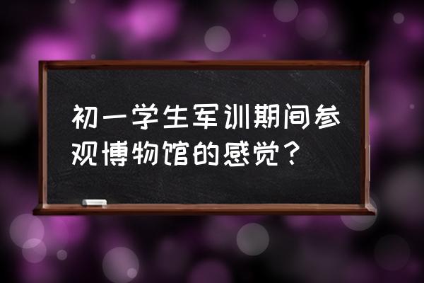 博物馆观后感几十字 初一学生军训期间参观博物馆的感觉？