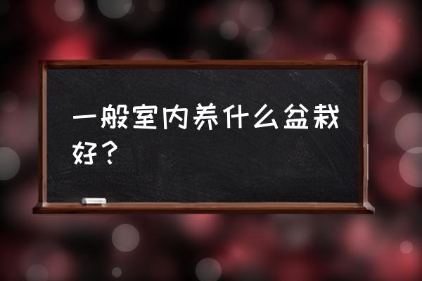 室内盆栽推荐 一般室内养什么盆栽好？