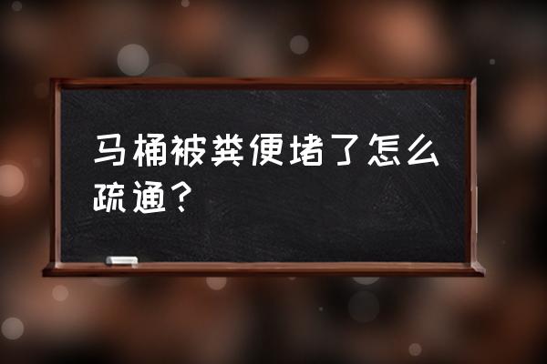 坐便器被大便堵了怎么办 马桶被粪便堵了怎么疏通？