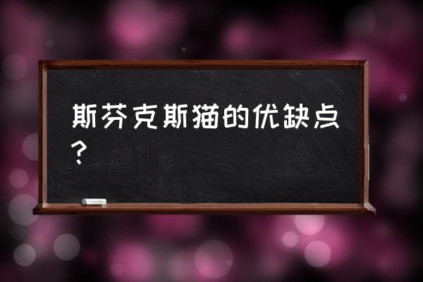 斯芬克斯猫的优缺点？ 斯芬克斯猫的优缺点？