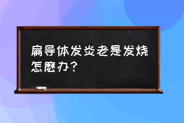 扁导体发炎老是发烧怎麽办？ 扁导体发炎老是发烧怎麽办？