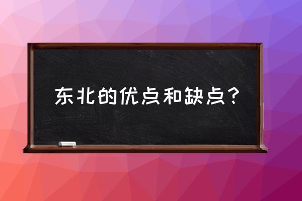 东北女孩的缺点 东北的优点和缺点？