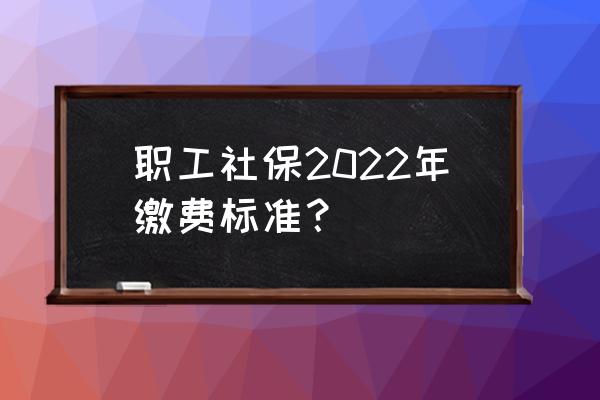 社保比例单位和个人最新比例 职工社保2022年缴费标准？