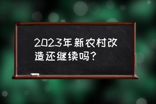 2023年中国有什么投资商机 2023年新农村改造还继续吗？