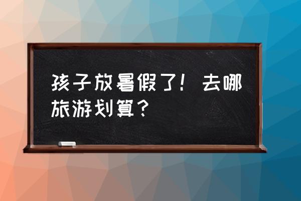 暑假乐园 孩子放暑假了！去哪旅游划算？