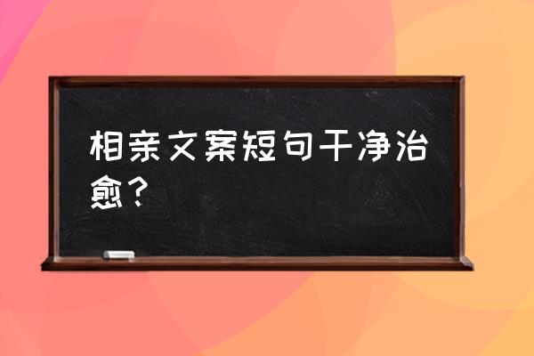 光棍节文案来了 相亲文案短句干净治愈？