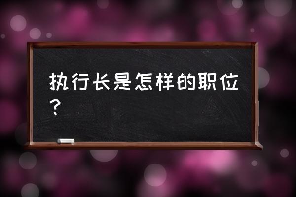 荣耀执行官该怎么玩 执行长是怎样的职位？