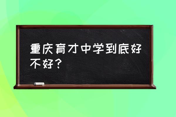 重庆质量管理体系认证服务热线 重庆育才中学到底好不好？