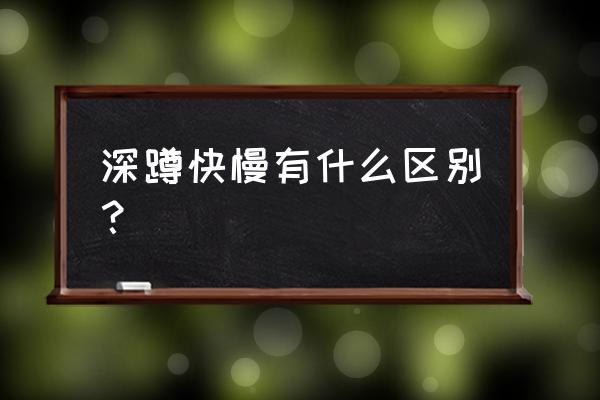 练度是什么意思 深蹲快慢有什么区别？