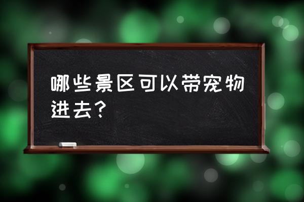 景区卖啥东西最畅销方便携带 哪些景区可以带宠物进去？