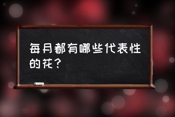 九月开哪些花 每月都有哪些代表性的花？